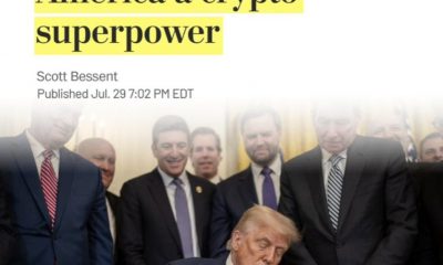 Treasury Secretary Bessent Releases Roadmap to Make US ‘Crypto Superpower’