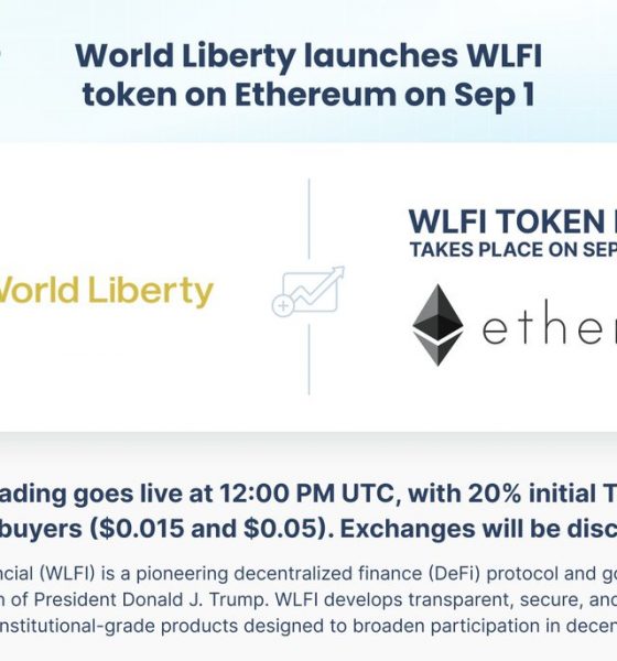 World Liberty Finance Sets Sept. 1 WLFI Token Debut After US$22.6 B Raise
