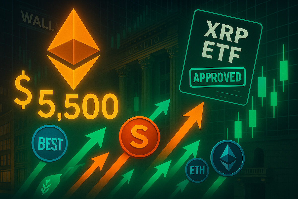 Best Crypto To Invest In As Ethereum Eyes $5.5K Ahead Of $XRP ETF Launch.