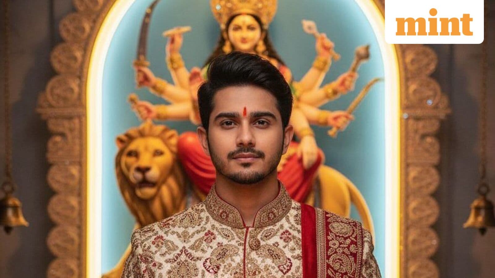 Google Nano Banana trend: 50 AI prompts to transform men’s selfies into retro-golden Durga Puja portraits