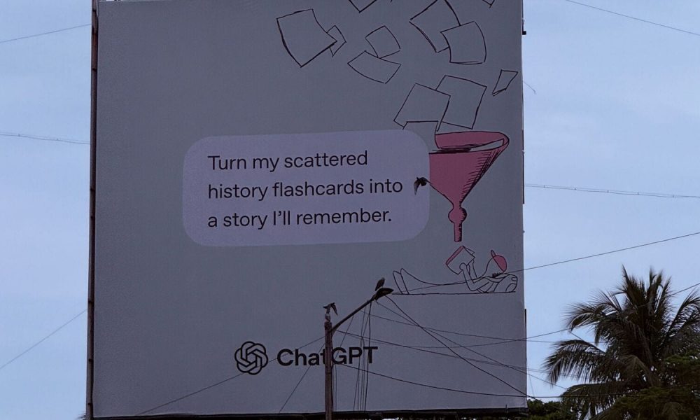 Spotted: ChatGPT comes to India