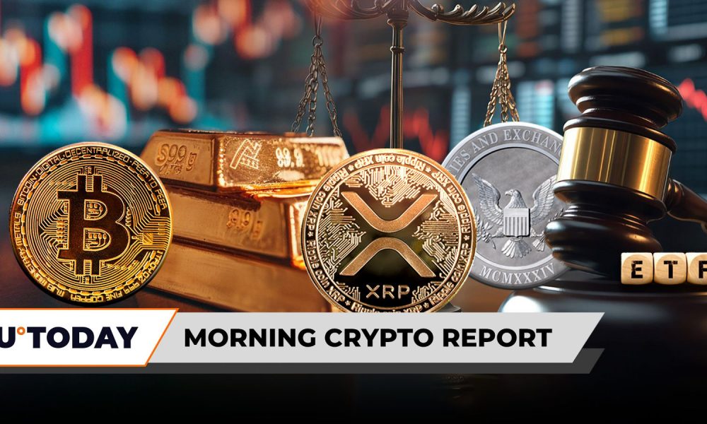 Morning Crypto Report: Bitcoin to Lose 50% Against Gold? SEC to Decide on 6 XRP ETFs in 5 Days, Binance Announces $283 Million Repayment
