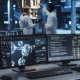 scientists in computer lab