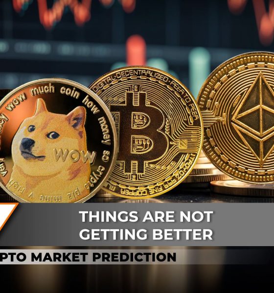 Crypto Market Prediction: Dogecoin (DOGE) Death Cross Confirmed, Bitcoin (BTC) Fights $500 Million Sell Wall, Ethereum (ETH) Price Recovery Here?