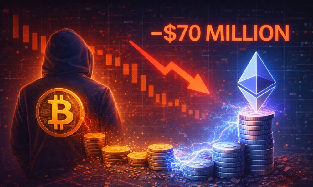 Legendary Bitcoin OG Deepens Ethereum Bet Despite Losses Exceeding $70 Million