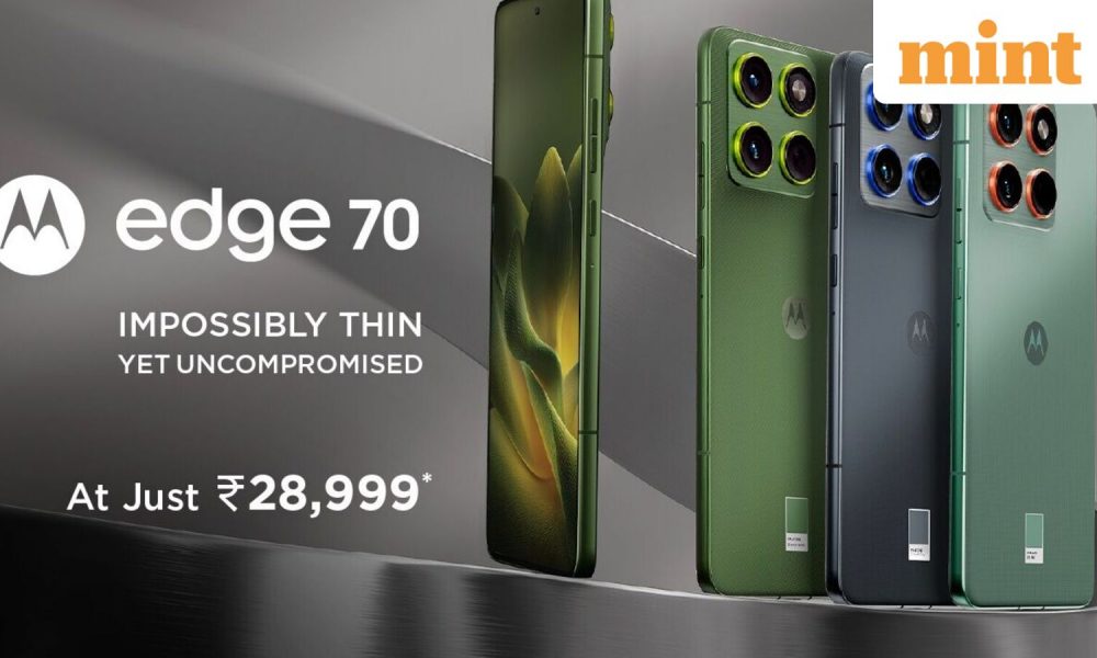 Motorola Edge 70 launched in India with Snapdragon 7 Gen 4 chip: Price, specifications and more