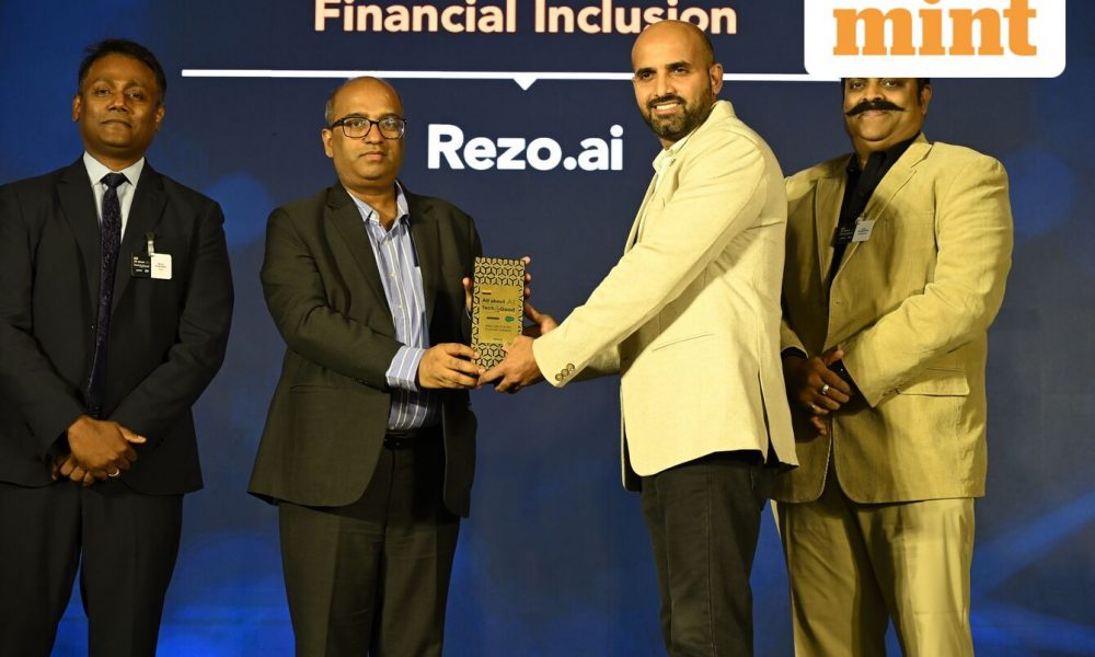 Rezo.ai and Nivinsure honoured for financial inclusion at the Mint All About AI Tech4Good Awards