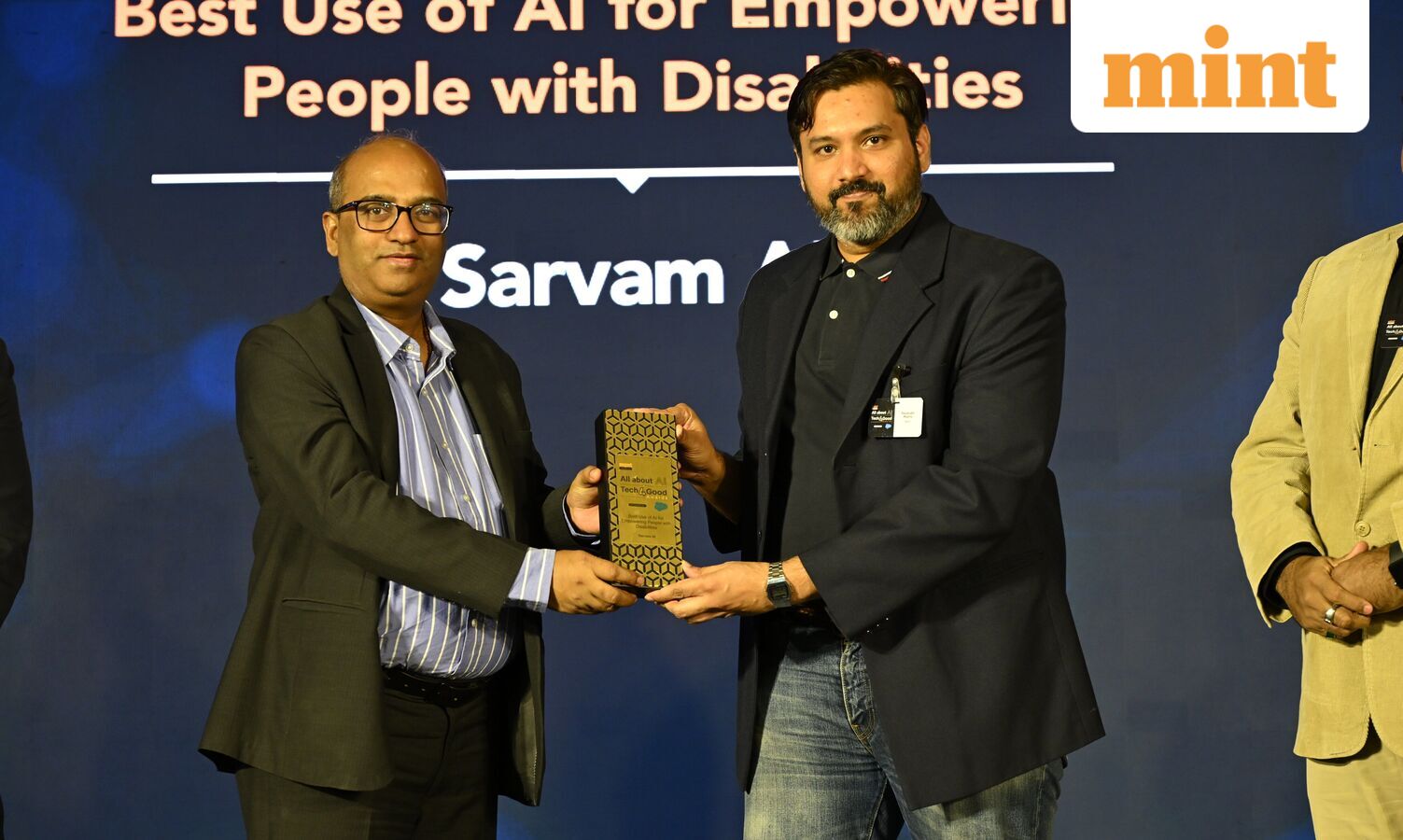 Sarvam AI and Ridlan AI Foundation awarded for empowering people with disabilities
