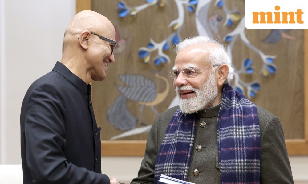 Satya Nadella meets PM Modi, Microsoft commits $17.5 billion on India’s AI future