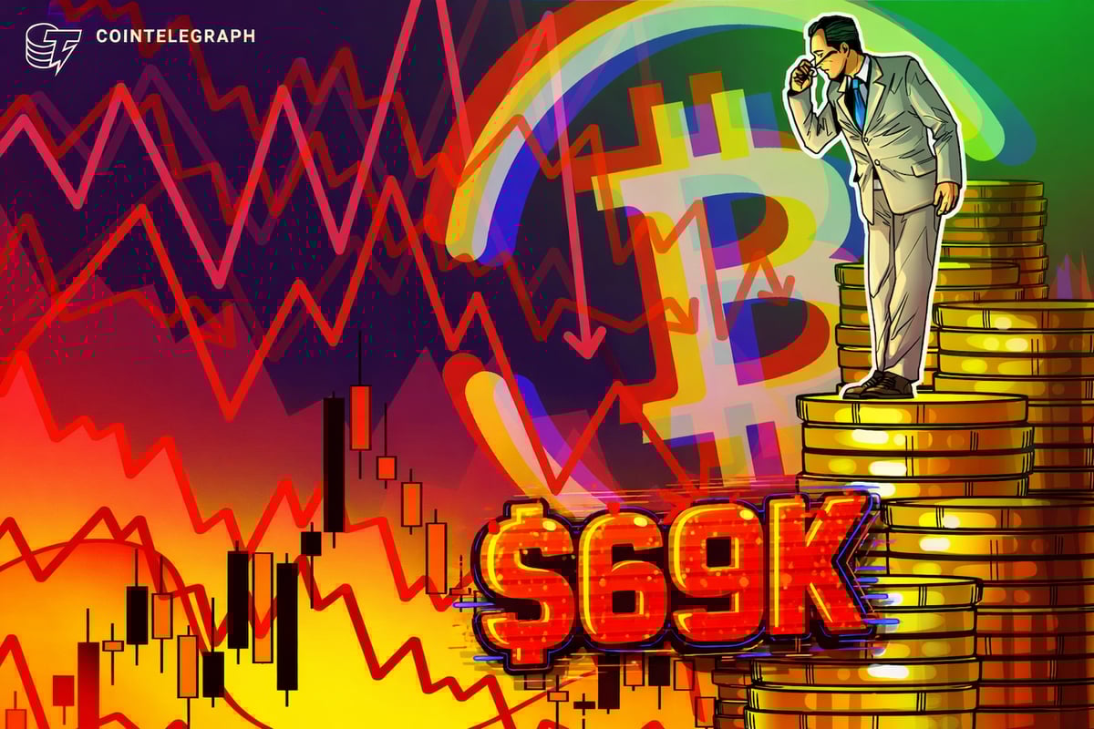 Bitcoin Sees First $69,000 Dip in 15 Months as 'Someone Enormous' Sells