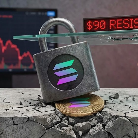 Solana (SOL) Trades Heavy Below $90 As Breakdown Risk Grows