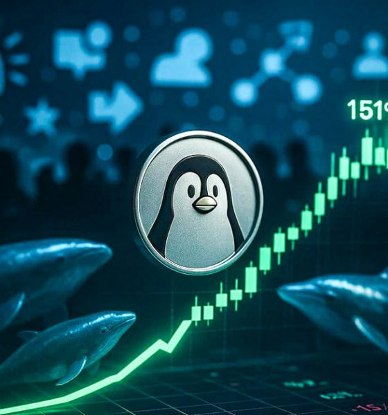 PENGU jumps 151% in July in a rally driven by viral marketing, whale accumulation