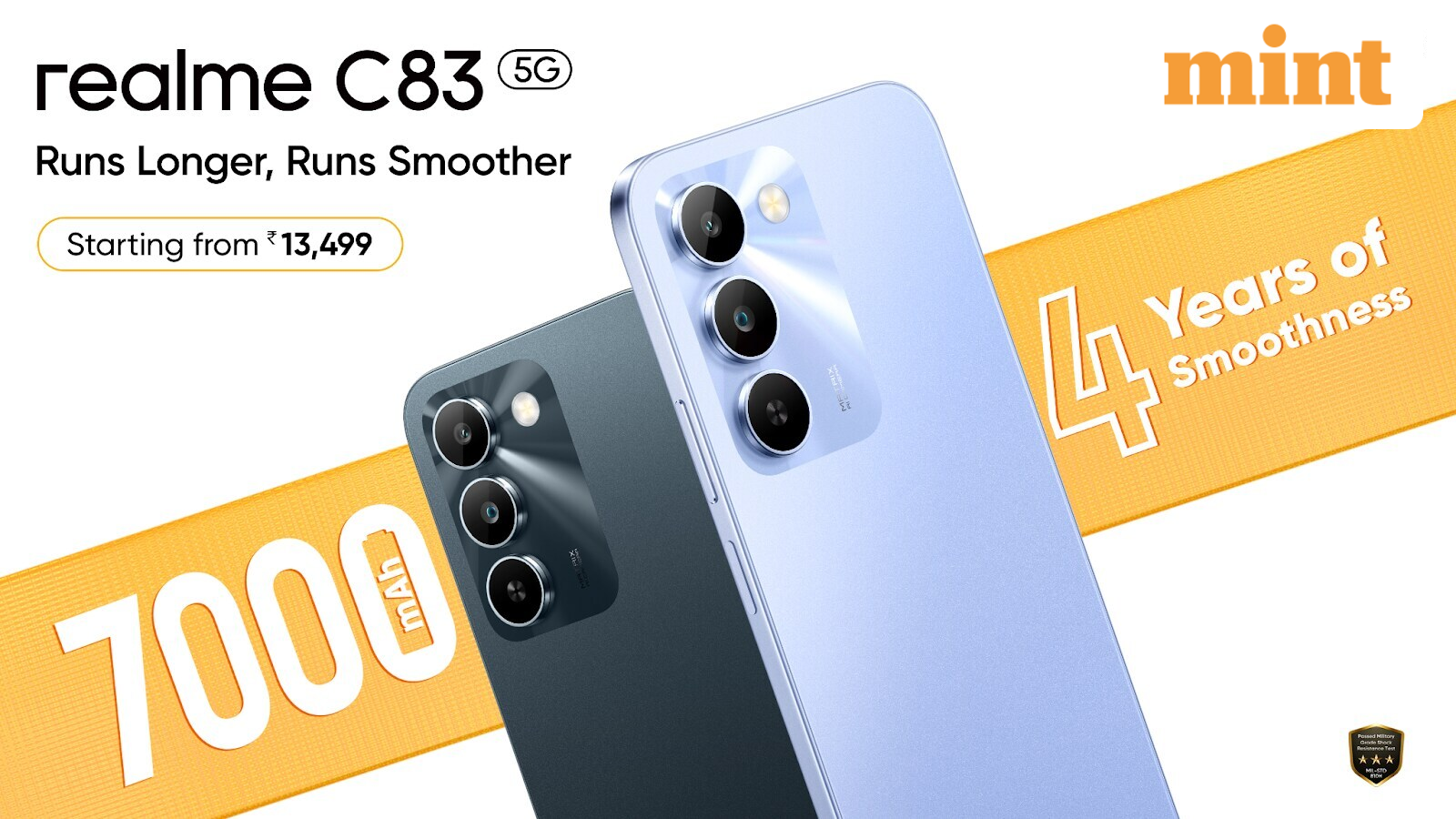Realme C83 5G with 7,000mAh battery and Dimensity 6300 SoC launched in india, price starts at ₹13,499