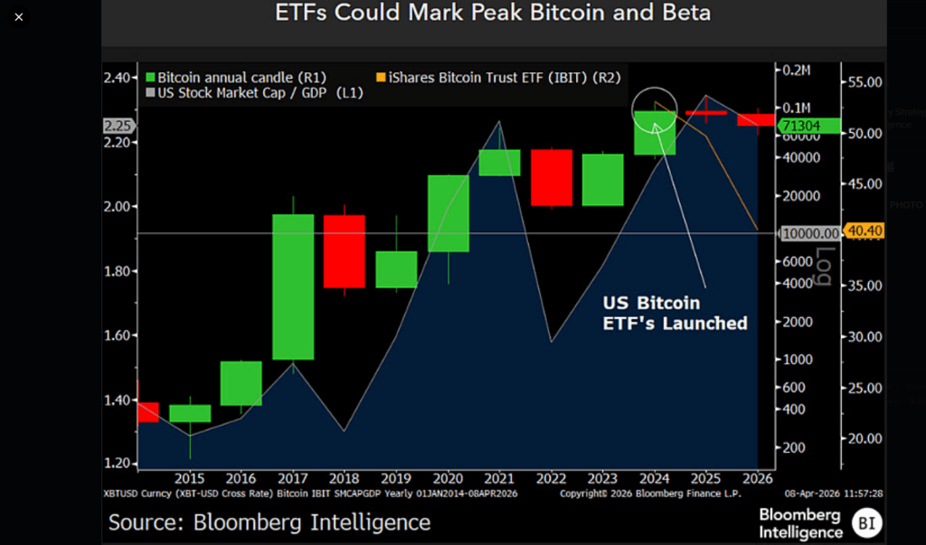 Bitcoin ETF Hype Hits Ceiling, Sharp Drop Risk Emerges: Analyst