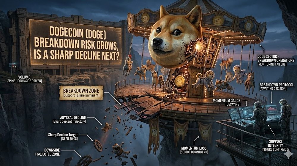 Dogecoin (DOGE) Breakdown Risk Grows, Is a Sharp Decline Next?