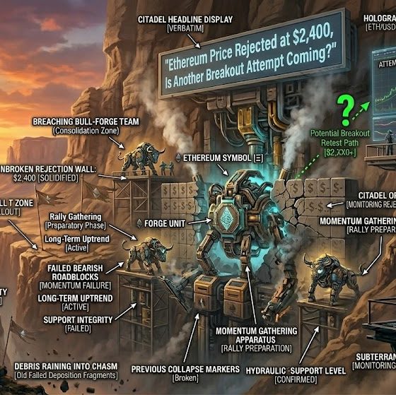 Ethereum Price Rejected at $2,400, Is Another Breakout Attempt Coming?