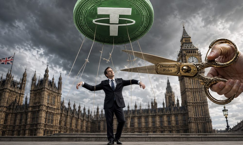 A Tether-linked billionaire poured £22M into UK politics – Now new donation rules may close the door