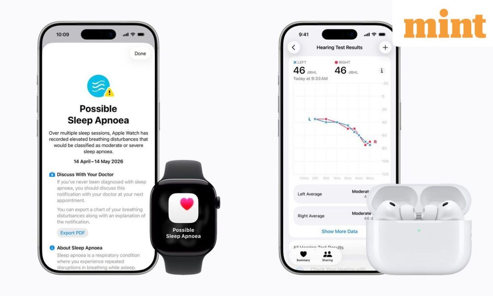 Apple adds two major health features in India: Know all about Sleep apnoea alerts and hearing tests
