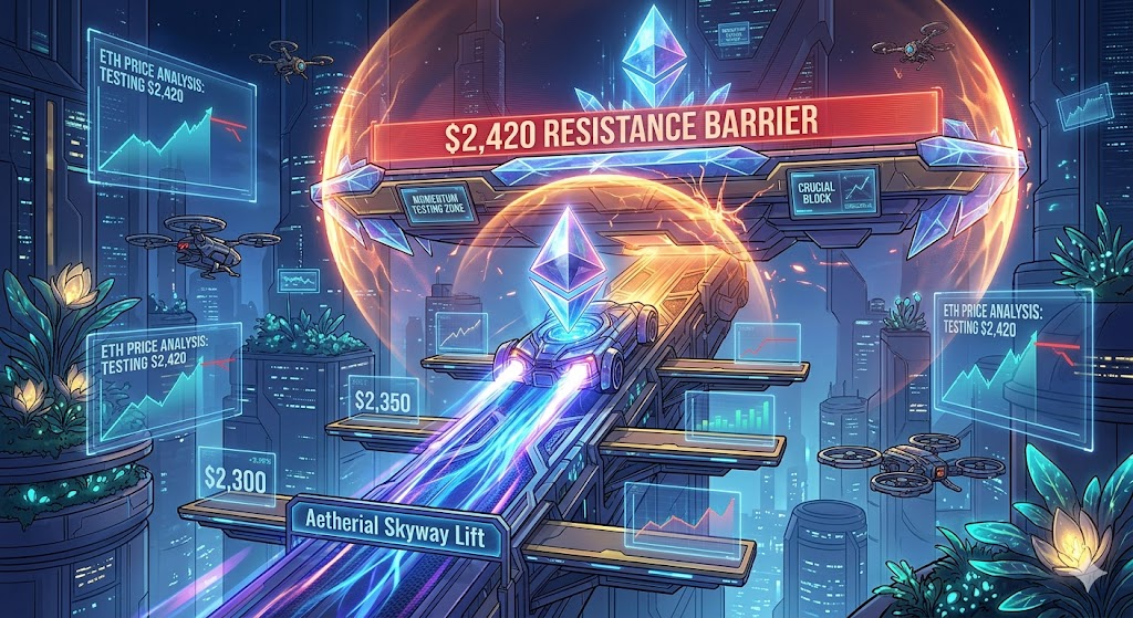 Ethereum Price Tries To Extend Gains, $2,420 Stands In The Way