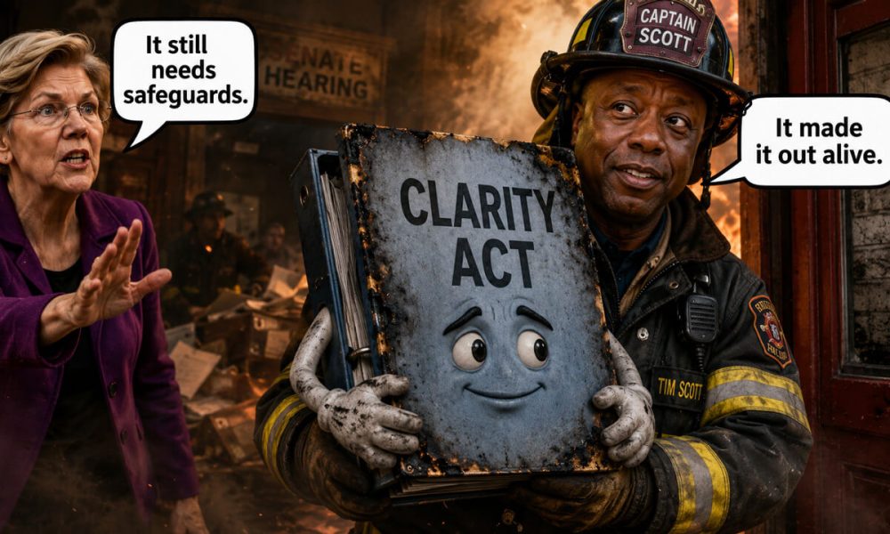 How CLARITY Act survived a chaotic Senate markup after Warren, Banks and Democrats tried to slow it down