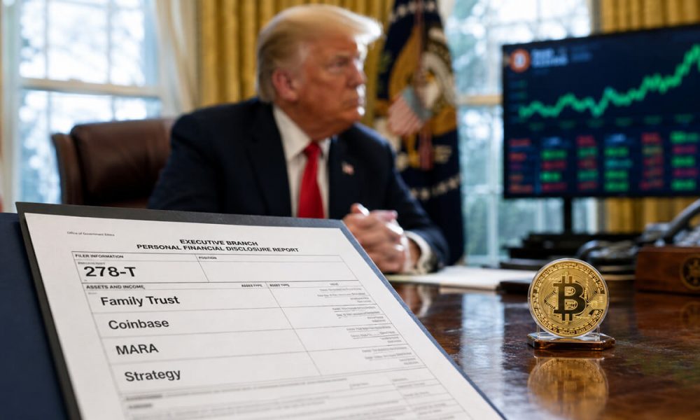 Trump family trust bought Coinbase and these crypto-related stocks in Q1, ethics filing shows