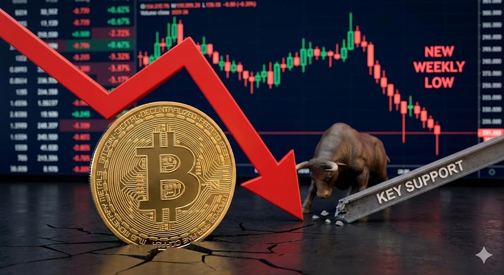 Bitcoin Price Sinks to New Weekly Low