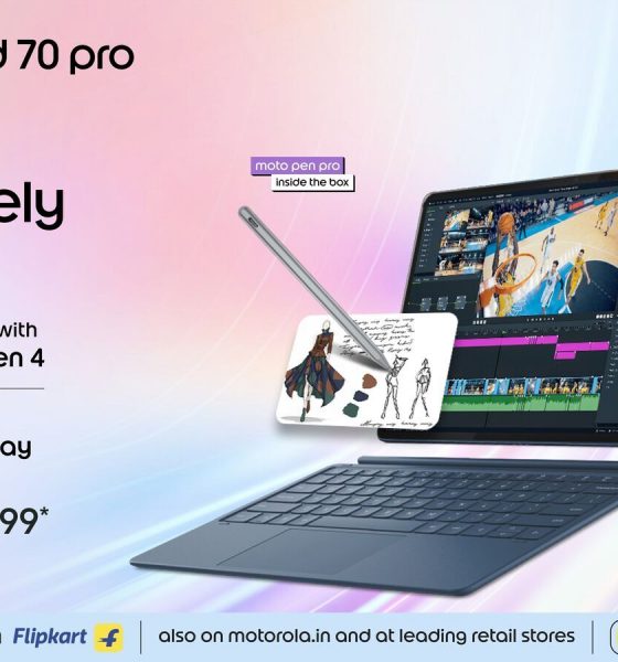 Moto Pad 70 Pro launched in India with 13-inch 3.5K display, AI features and 10,200mAh battery