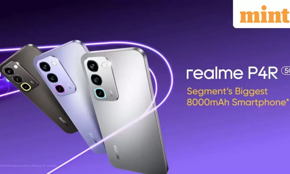 Realme P4R 5G launched in India with 8000mAh battery, 144Hz display: Price starts at ₹18,999