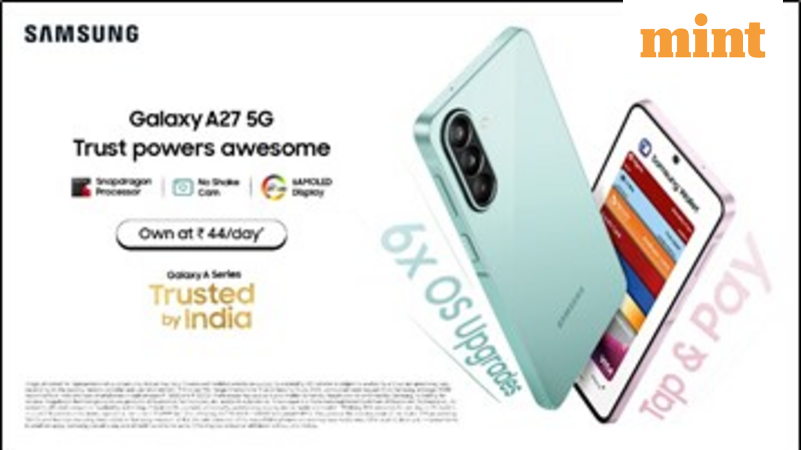 Samsung Galaxy A27 5G debuts in India with 120Hz AMOLED display, price starts at ₹28,999