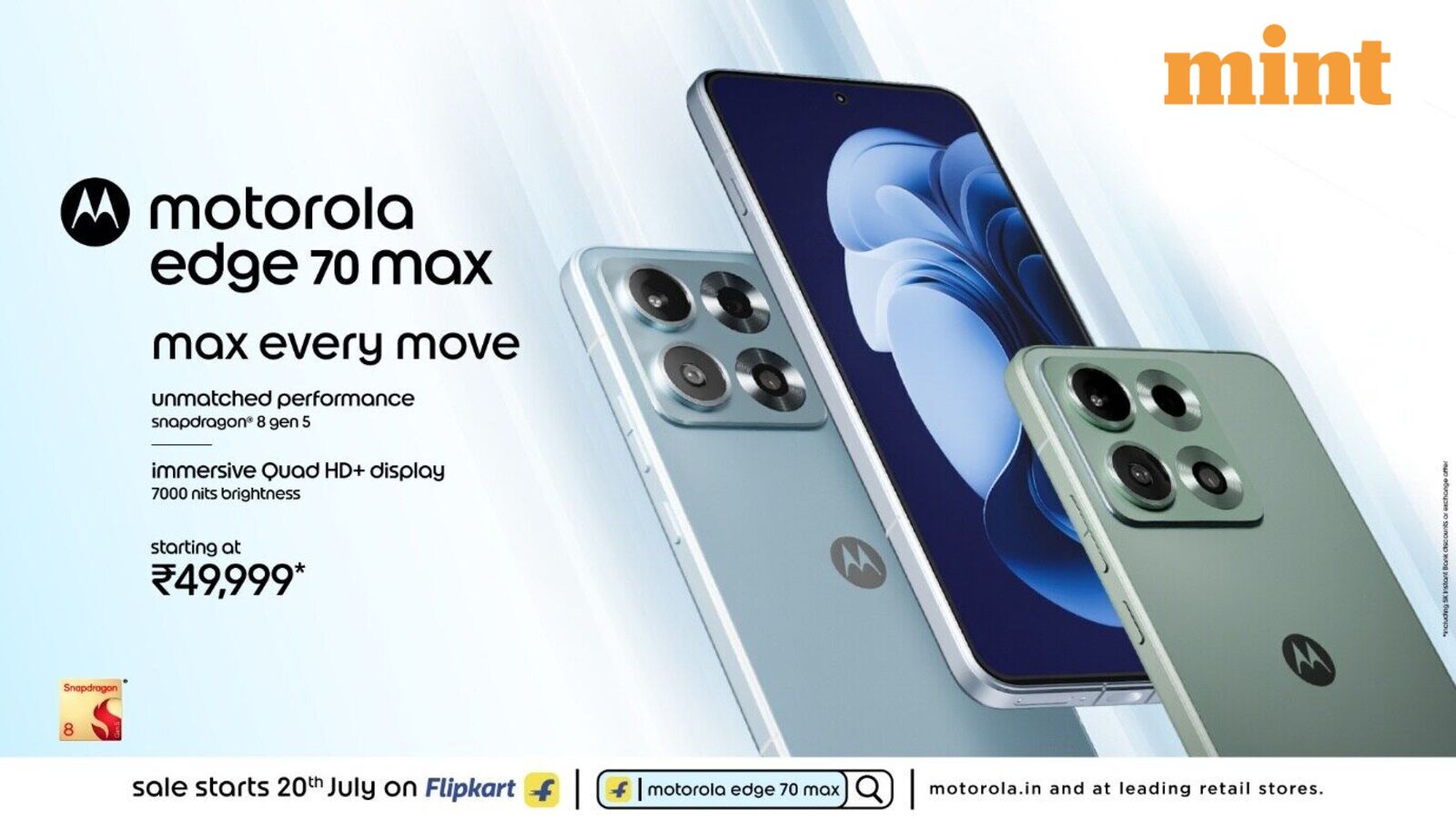Motorola Edge 70 Max launched in India with Snapdragon 8 Gen 5, 7,100mAh battery: Check price, specs and launch offers